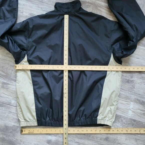 Dockers Golf Mens Blue Long Sleeve Collared 1/4 Zip Windbreaker Jacket Large - Picture 10 of 11